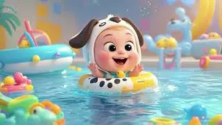 Baby's Swim & Splash Time | Cartoon Water Fun