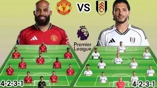 Manchester United Vs Fulham Potential Head To Head Line up in EPL MatchWeek 24 Season 2025/2026