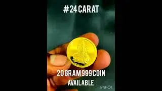 20 gram Gold Coin | 24 carat | 999 | 24K | Pure Gold #saibabacolony #wholesale #manufacturer