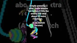How to get extra damage with Rude Buster #shorts #deltarune