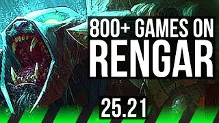 RENGAR vs MASTER YI (JGL) | 800+ games | EUW Master | 25.21