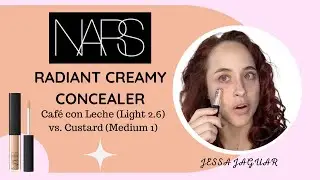 NARS RADIANT CREAMY CONCEALER | Shade Comparison of Café con Leche (Light 2.6) & Custard (Medium 1)