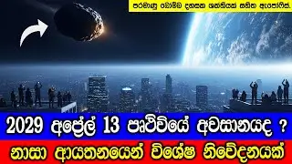 2029 අප්‍රේල් 13දා පෘථිවියේ අවසානයද ?  🤔 දැවැන්ත වස්තුවක් වේගයෙන් පෘථිවිය දෙසට.