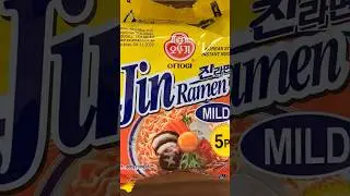 Ottogi Jin Ramen Mild with an egg #instantfood #instantnoodles #ottogi #ramen #jinramen