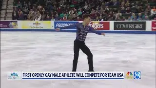 Adam Rippon becomes first openly gay man to qualify for Winter Olympics