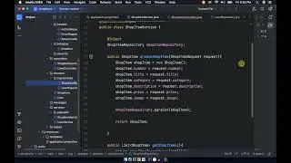 post endpoint to create new shop item in java quarkus e comerce app part 13 short #shorts