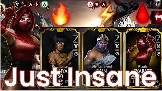 Fatal Dark Queen Tower Hard B- 190, 191, 195, 196 & 199 Gameplay MK Mobile | Ultimate Team Synergy
