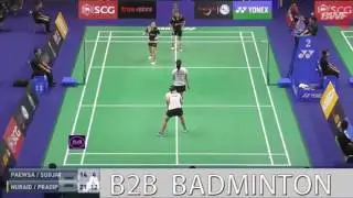 Badminton 2017 ThailandMaster   Tiara Rosalia N  Rizki Amelia P  vs Supisara P  Kwanchanok S