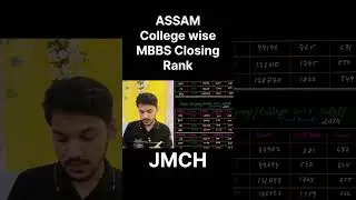 JMCH Assam MBBS Closing Rank | Assam MBBS Cutoff | Neet 2025