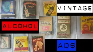Vintage Beer and Liquor Advertisements On Old Matchbooks. #shorts