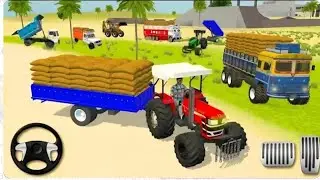 🚨Drive JCB and ⛲🪨 Uploading Stone 🏗️ from DumperTruck in Game #truck #jcb #trand#gameplay #cars