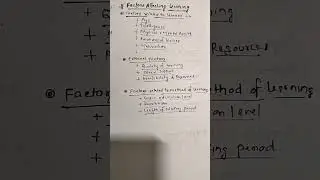 Factors Affecting LEARNING. PSYCHOLOGY BSc. Nursing #psychology #generalpsychology