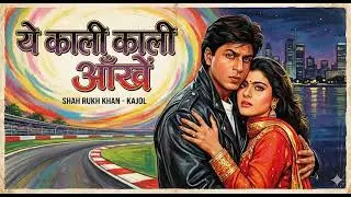 Yeh Kaali Kaali Aankhen - LYRICALVIDEO |Shah Rukh Khan &Kajol |Baazigar | Ishtar Music