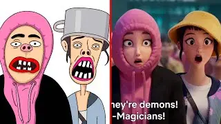 Soda Pop Funny Drawing Meme | Huntrix & KPop Demon Hunters | Sony Animation | Part 2🤣