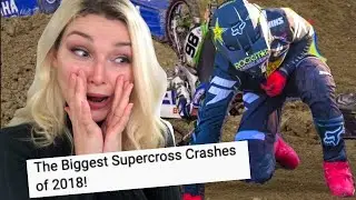 New Zealand Girl Reacts to SUPERCROSS CRASHES FOR THE FIRST TIME