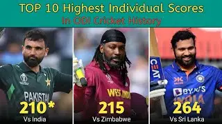 Top 10 Highest Individual Score In ODI Cricket History