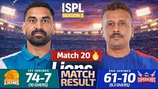 Ahmedabad Lions vs Delhi Superheroes FULL Highlight Match NO-20 || ISPL SEASON-3 