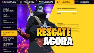 AGORAA! CODIGUIN INFINITO QUE TODOS PODEM RESGATAR NO FREE FIRE, PEGUE TUDO! NOVIDADES FREE FIRE