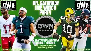 Saturday NFL Live Watch Party Double Header: Eagles Commanders and Packers Bears 📱