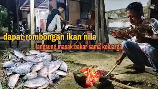 STRIKE TANPA JEDA MANCING NILA LIAR || MASAK BAKAR IKAN  BERSAMA KELUARGA 