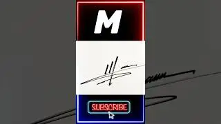 M signature style professional #shorts #signature