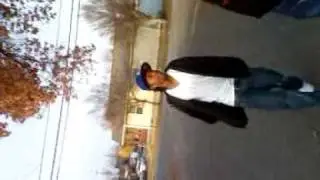 Three studs walkn through da hood
