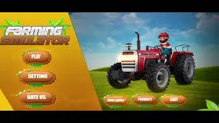 modern farmer, drive farming tractor in modern farmer tractor game 3d.