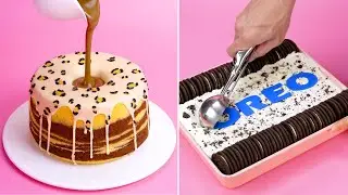 The Ultimate OREO Ice Cream Cake! 🍦 Satisfying Leopard Print Cake Decorating