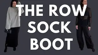 Reviewing and styling the Row's mesh sock ankle boots...
