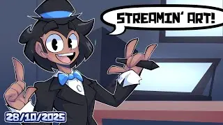 Halloween, Liberty Prime and Securitrons, oh my!! - Art Stream!