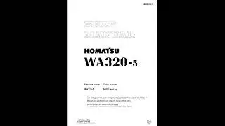 Komatsu WA320-5 Service Manual