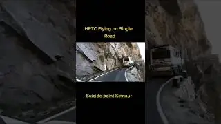Heavy driver😱 dangerous road in drive Himachal Pradesh hrtc bus #viralstatus #himachal #drivesafe