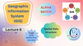 ALPHA BATCH| Gate GE 2025| GIS| Class 6| Spatial Data Structure| Raster & Vector Data Structure|
