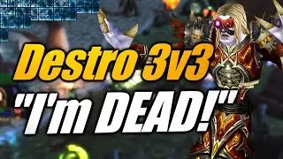 WoW | Destro 3v3 Arena in 7.1 (Lock/WW/Druid) [Cobrak]