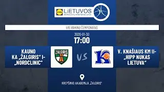 U15 vaikinų čempionatas: Kauno KA „Žalgiris“ I-„Nordclinic“ – V. Knašiaus KM II-„HiPP Nukas Lietuva“