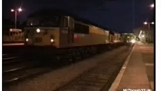56046 Full Thrash with Scrap Class 37s