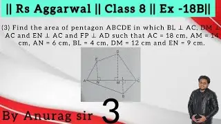 Find the area of pentagon ABCDE in which BL &perp; AC, DM &perp; AC and EN &perp; AC and FP &perp; AD such that AC = 1