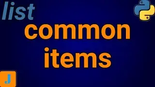 Write A Python Program To Find Common Items From Two Lists