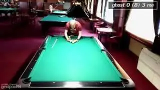 Drill playing with ghost 8-ball