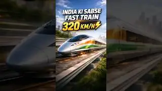India Ki Sabse Fast Train 🚄 | 320 Km/H ⚡ Bullet Train Explained #shorts
