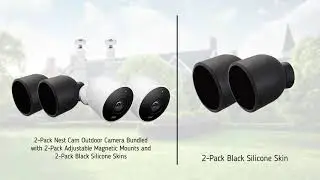 2-pack Nest Cam Outdoor with Metal Mount and Skin | Wasserstein