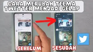 HOW TO CHANGE THE TWITTER THEME TO DARK OR DARK THEME TWETTER ON ANDROID HP KO TUTORIAL