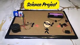 how to make a simple laser light security alarm | Best Science Project | Inspiring Award Project 