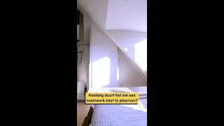 Hoelang duurt het om een maatwerk kast te plaatsen? #hubo #klussen #klustips #fyp