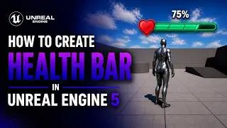 How to Make a PLAYER HEALTH & HEALTH BAR in Unreal Engine 5 & 4 | 🪐 Galactic Games
