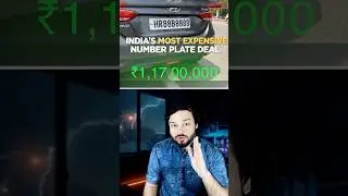 Made SUPER HISTORY in India! ₹1.17 CRORE Number Plate #shorts