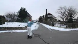 Inline Skating - Mute Grab Jump Over Canal Cover