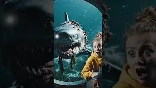 Day1:AI Shark Attack &ndash; Cinematic Deep Sea Scene #shorts #youtubeshorts #sharkattack