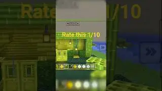 build a minecraft bamboo house😈#viral