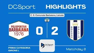 BARBAIANA- BRESSO CALCIO 0-2 | 8 Giornata | Prima Categoria | Girone L | Milano 